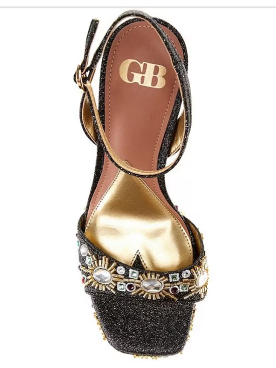 NWOB $149 GB Enchant-Ment Beaded Jewel Platform Dress Sandals – Size 8 - Picture 4 of 7